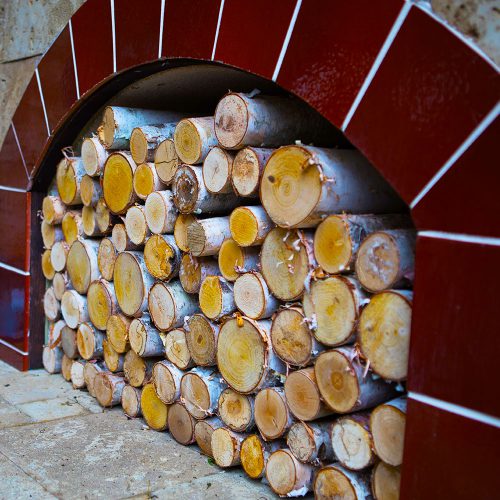 Rosalita's Cantina exterior patio fireplace wood