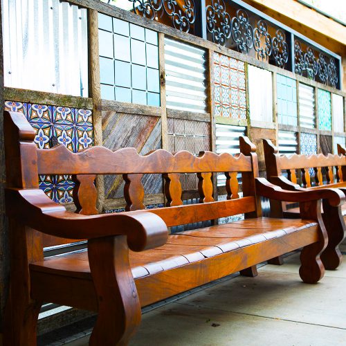 Rosalita's Cantina patio benches